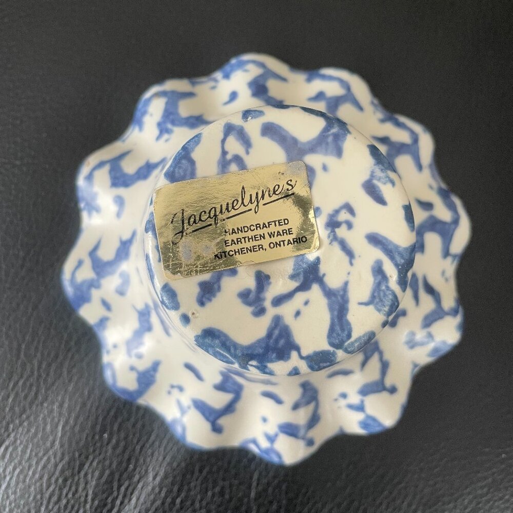 Vintage Spongeware Votive/ Candle Holder - Picture 4 of 6
